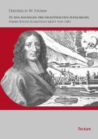 Zu den Anfängen der französischen Aufklärung - Pierre Bayles Kometenschrift von 1683