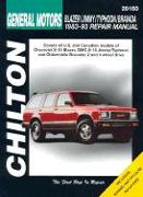 Chevrolet Blazer, Jimmy, Typhoon, and Bravada, 1983-93