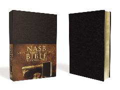 NASB, Reference Bible, Giant Print, Personal Size, Leather-Look, Black, Red Letter Edition