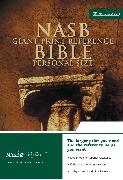 NASB, Reference Bible, Giant Print, Personal Size, Bonded Leather, Black, Red Letter Edition