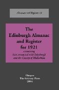 Edinburgh: An Almanac, 1921