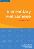 Elementary Vietnamese: Revised Edition