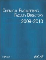 Chemical Engineering Faculty Directory