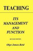 Teaching: Its Management and Function