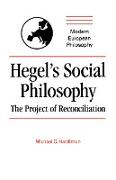 Hegel's Social Philosophy