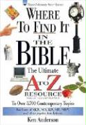 Where to Find It in the Bible