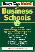 Essays That Worked for Business Schools (Revised)