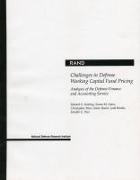 Challenges in Defense Working Capital Fund Pricing: Analysis of the Defense Finance and Accounting Service