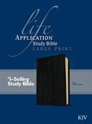 KJV Life Application Study Bible, Large Print, Black