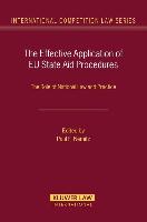 The Effective Application of Eu State Aid Procedures: The Role of National Law and Practice