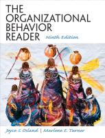 Organizational Behavior Reader, The