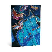Blue Cats & Butterflies Lined Hardcover Journal