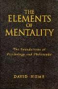 The Elements of Mentality: The Foundations of Psychology and Philosophy