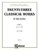 Twenty-Three Classical Works for Two Guitars, Bk 1